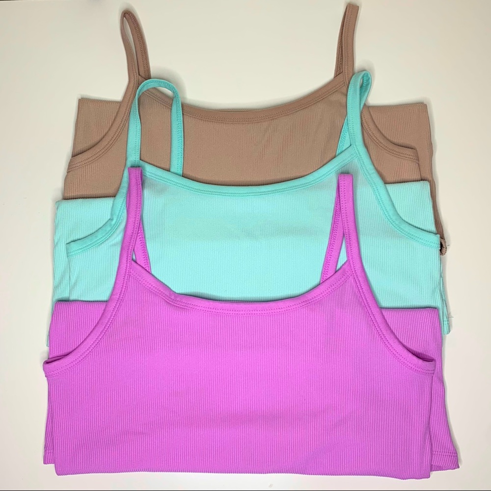 3 No Boundaries Junior's Rib Cami (3 shirts)